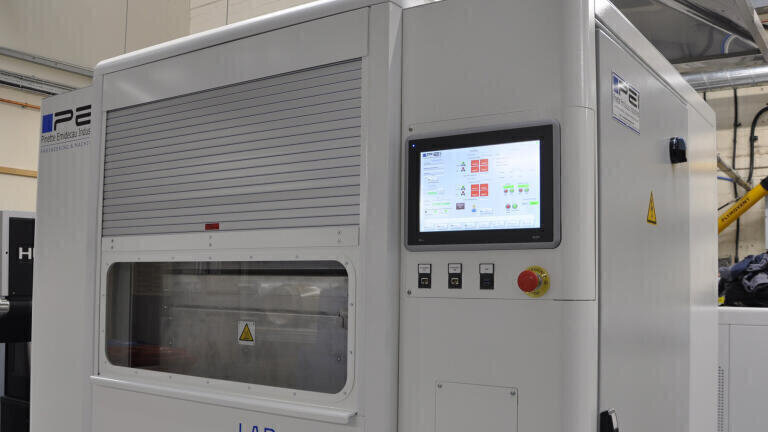 The LAB 450P press in the Composites Processing Laboratory.